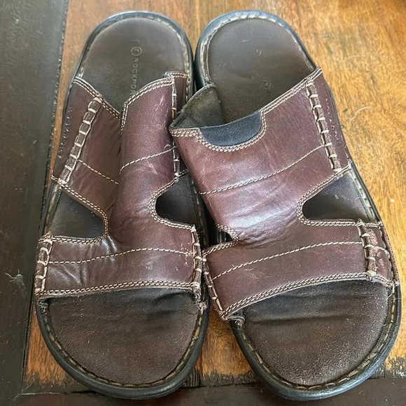 Rockport men’s  leather sandals size 13 - Picture 1 of 5